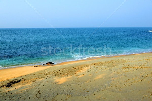 Welle ocean Wave Ozean Sand Strand Textur Stock foto © byrdyak