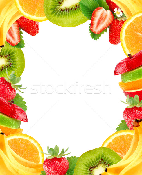 Fruits frame Stock photo © byrdyak