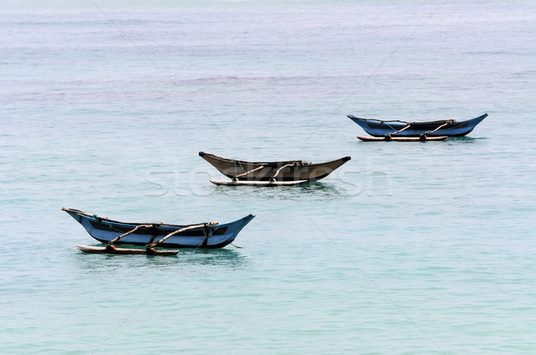 Halászat hajók óceán Sri Lanka hal tenger Stock fotó © byrdyak