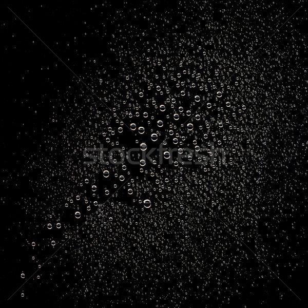 Stock fotó: Vízcseppek · fekete · textúra · absztrakt · természet · eső