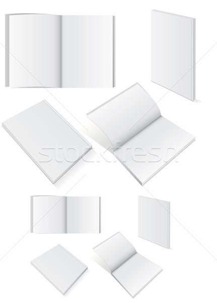 Illustration set of books with softcover. Stock photo © Bytedust