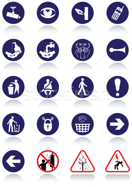 Miscellaneous international communication signs. Stock photo © Bytedust