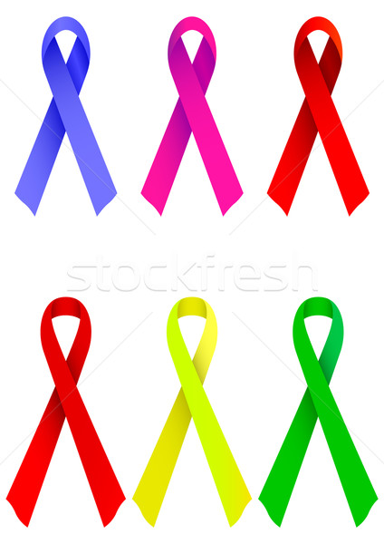 Symbol or award ribbon vector illustration. Stock photo © Bytedust