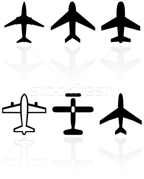 飛機 符號 向量 集 不同 符號 商業照片 © Bytedust