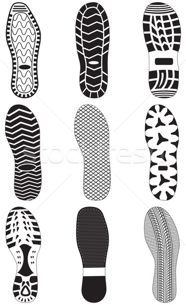 Set urme vector obiecte izolat Imagine de stoc © Bytedust