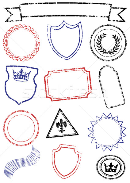 Vector set of different mock up stamps. Stock photo © Bytedust