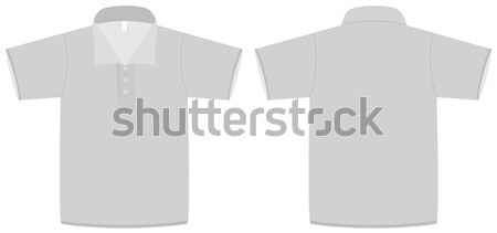 Ladies V-neck T-shirt template vector illustration. Stock photo © Bytedust