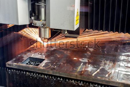 Laser procede industriële technologie vel Stockfoto © c12