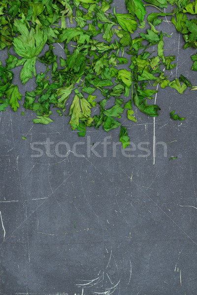 Drogen groene peterselie donkere blad gezondheid Stockfoto © c12