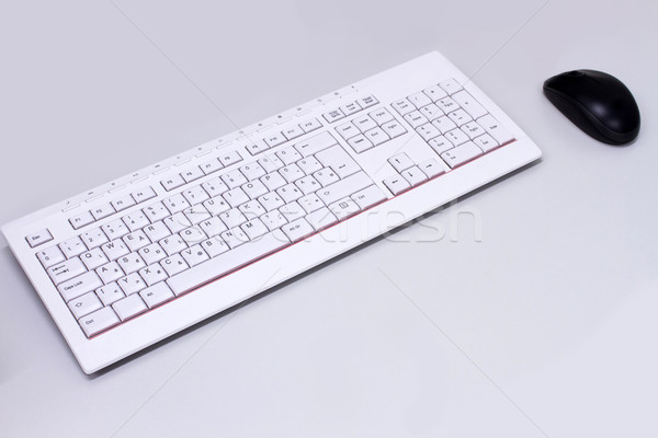 Klavye fare beyaz bilgisayar klavye siyah tablo Stok fotoğraf © c12