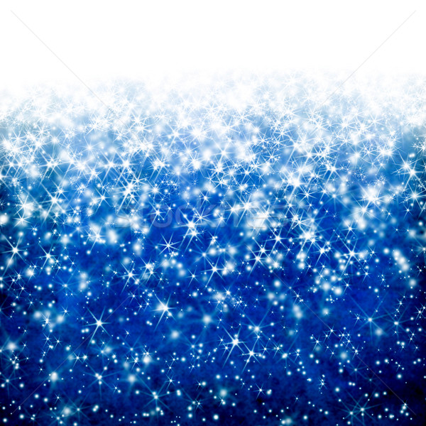 Blauw christmas textuur abstract licht winter Stockfoto © c12