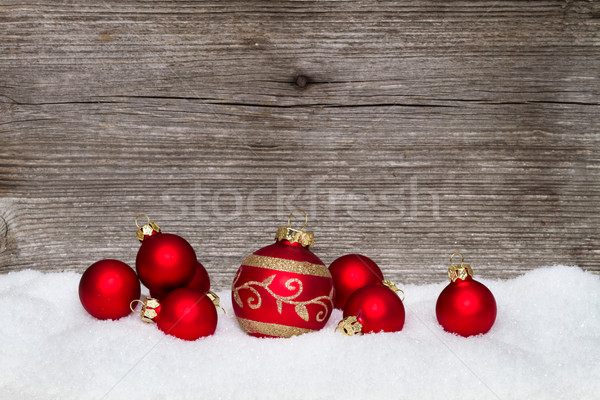 red christmas balls Stock photo © c12