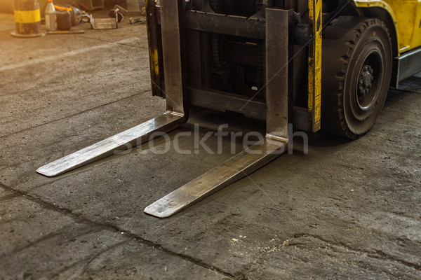 Heftruck detail metaal vrachtwagen industrie fabriek Stockfoto © c12