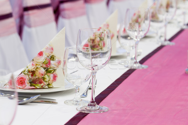 wedding tables set Stock photo © c12