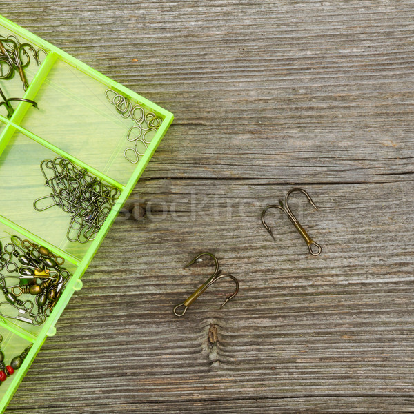 fishing tools and hooks Stock photo © c12