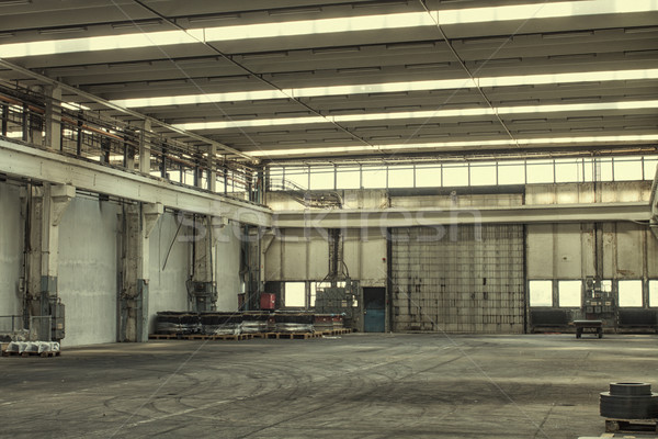 Stock photo: factory building hall