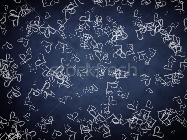 white hearts on dark Stock photo © c12