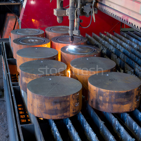 cutting metal with plasma Stock photo © c12