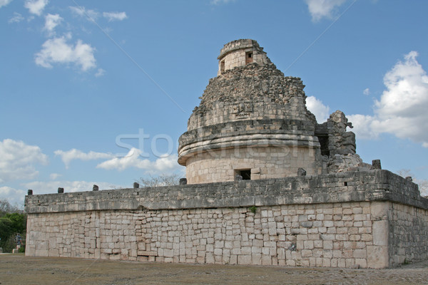 Foto stock: Atrás · astronómico · Chichén · Itzá · ruinas · México · nubes