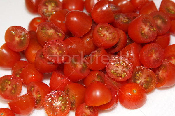 Stock photo: Chopped Cherry Tomatoes