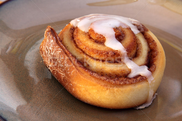 Cinnamon Bun on a Plate
 Stock photo © ca2hill