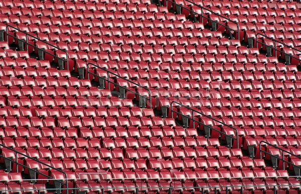 Red Stadium Seats
 Stock photo © ca2hill