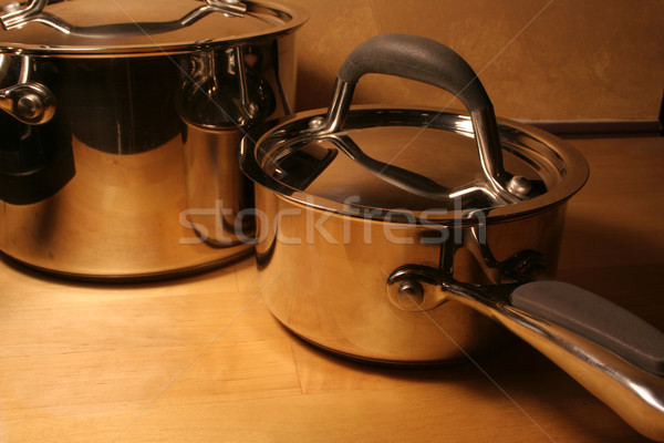Metallic Pots
 Stock photo © ca2hill