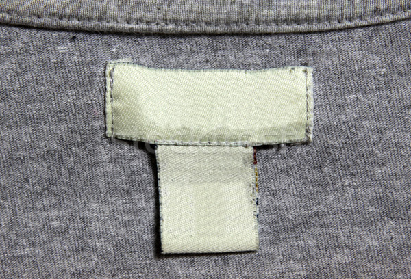 Szürke póló fehér címke textúra divat Stock fotó © ca2hill