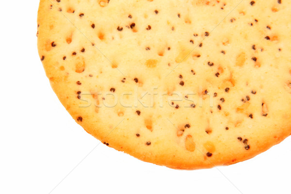 Tentador biscoito tiro branco semente macro Foto stock © ca2hill