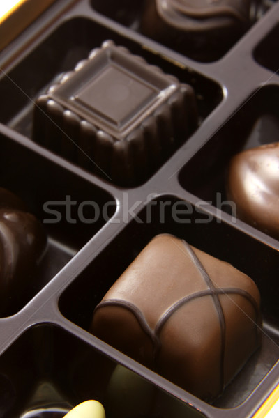 Chocolate Square Truffles Stock photo © ca2hill