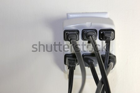 One Open Power Outlet Stock photo © ca2hill