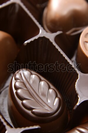 Liści czekolady polu biały Zdjęcia stock © ca2hill