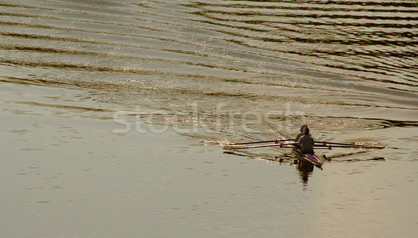 Golden Kayaking Stock photo © ca2hill