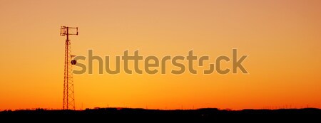 Cell Tower Sunset Stock photo © ca2hill
