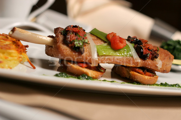 Repas viande restaurant plaque pansement alimentaire [[stock_photo]] © caimacanul