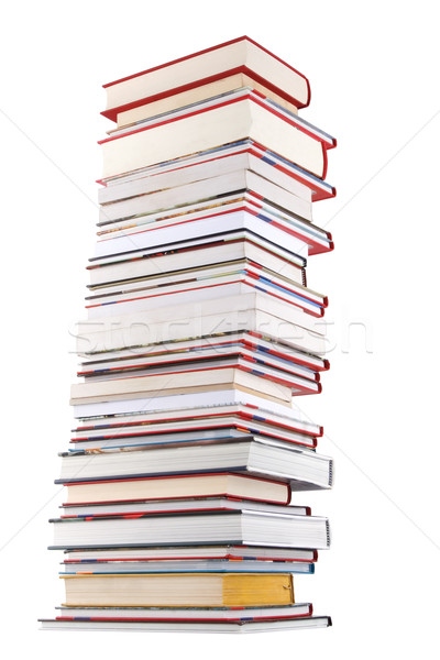 Hoog boeken geïsoleerd witte wijsheid Stockfoto © caimacanul