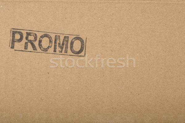 Promotion un message espace de copie carton texture promo Photo stock © caimacanul