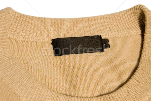 Vêtements étiquette texture tissu informations [[stock_photo]] © caimacanul