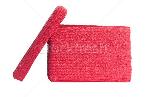 Decoratief Rood mand geïsoleerd witte Stockfoto © caimacanul