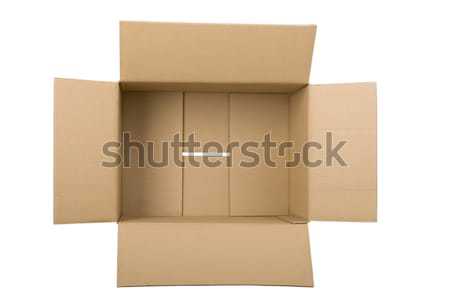 open corrugated cardboard box Stock photo © caimacanul