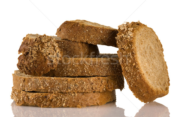Bruin brood geïsoleerd witte groep Stockfoto © caimacanul