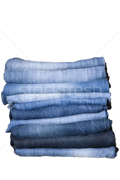 [[stock_photo]]: Bleu · denim · jeans · vue