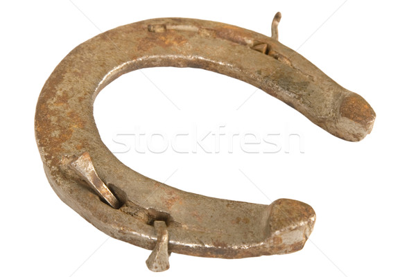 vintage horseshoe, lucky talisman symbol Stock photo © caimacanul