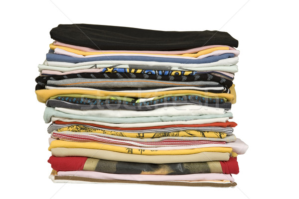 stack of colored t-shirt Stock photo © caimacanul