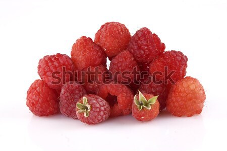 Framboise vue blanche alimentaire [[stock_photo]] © caimacanul