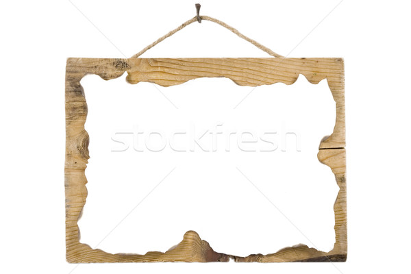 grunge wooden board and paper sheet Stock photo © caimacanul
