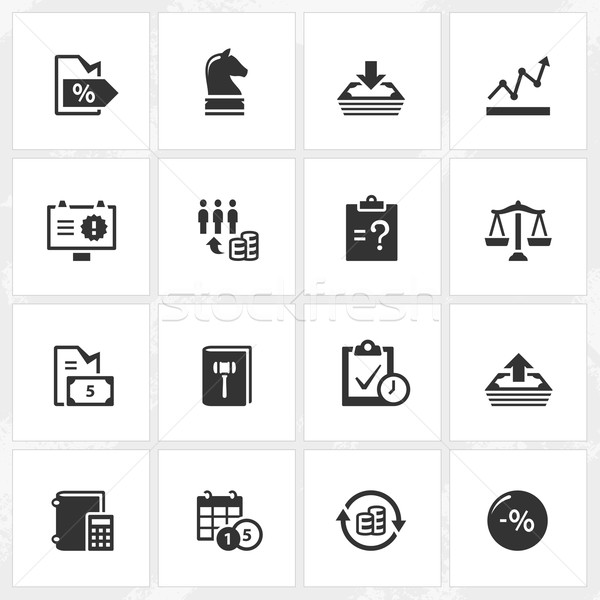 Negócio empresa ícones vetor arquivo formato Foto stock © cajoer