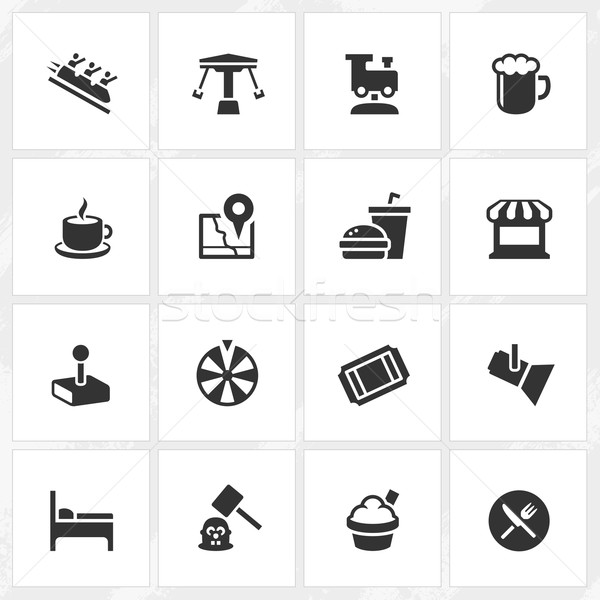 Theme Park Icons Stock photo © cajoer