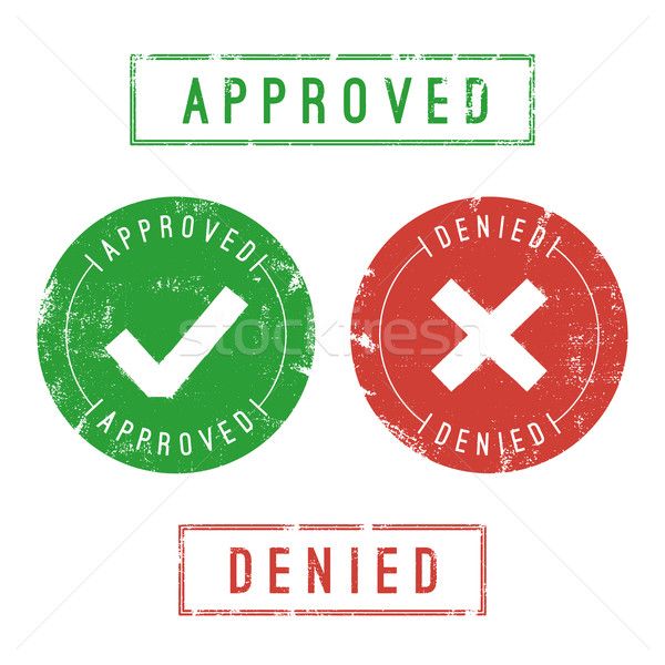 Approved and Denied Stamps Stock photo © cajoer