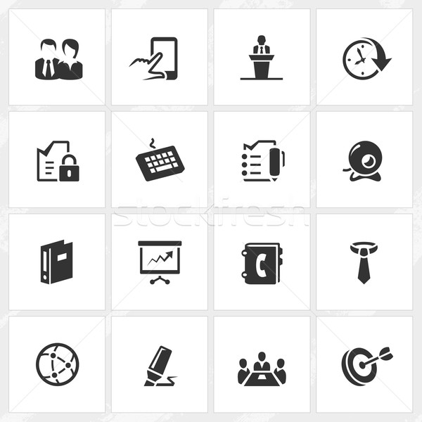 Business Symbole Vektor Datei formatieren Welt Stock foto © cajoer